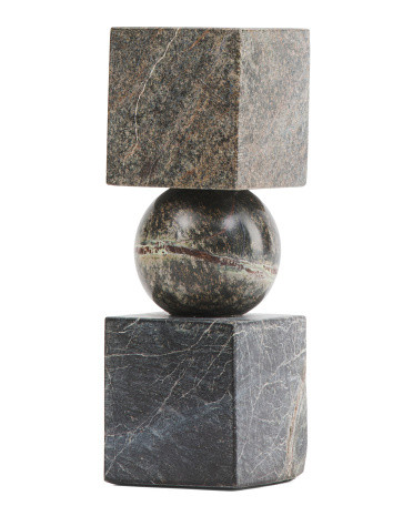 9x3 Solid Marble Taper Candle Holder | TJ Maxx