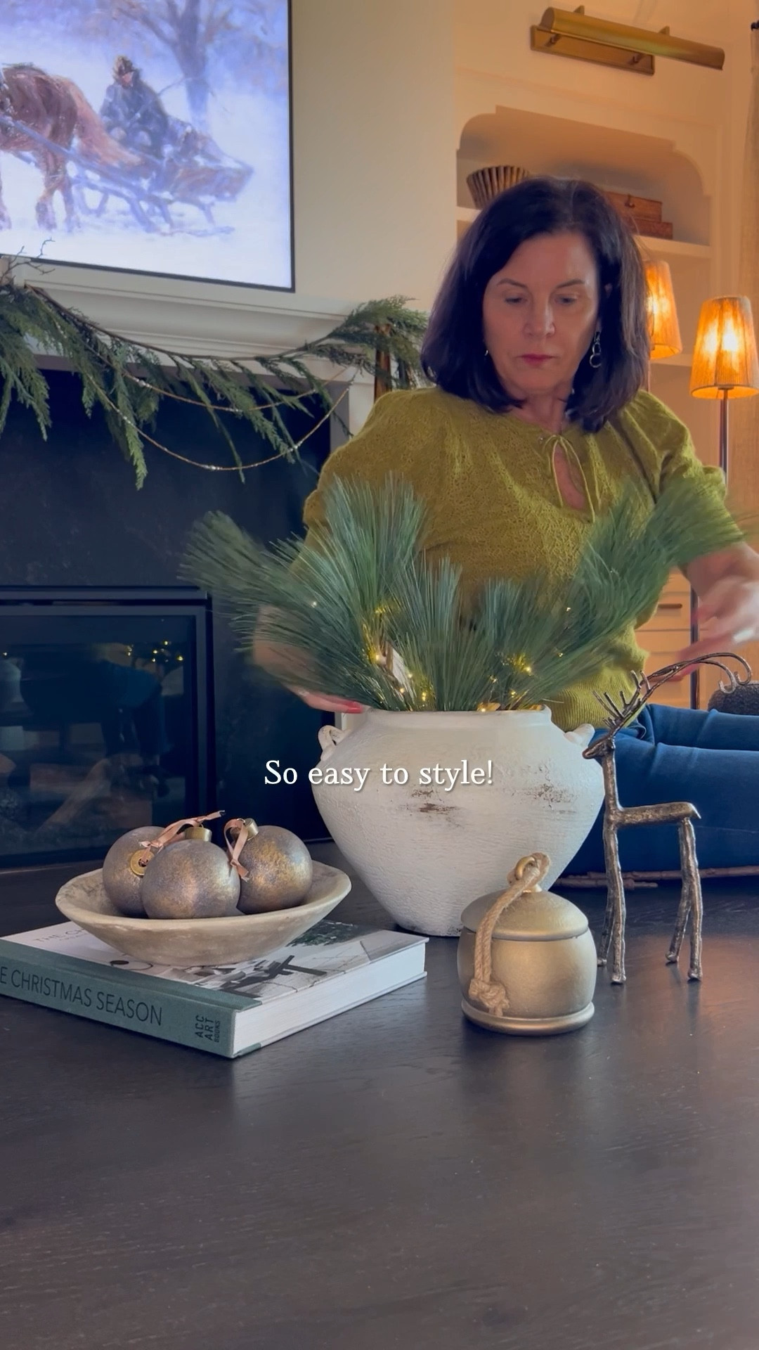 Amazon holiday decor finds under $30. I know Norfolk is popular but I’m not a fan. It’s typically too bright of a green for me. I love the richer, deeper green of pine and cedar. These stems are a fav new find of mine. So easy to style. Use as a shorter stem or long stem. 

#ltkholiday

#LTKSeasonal #LTKHome #LTKFindsUnder50