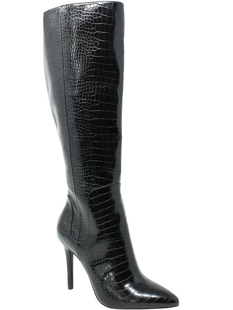 Panic Womens Zipper Pointed Toe Knee-High Boots | Shop Premium Outlets