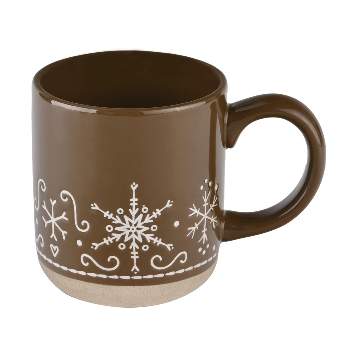 Sweet Water Decor Brown Gingerbread Stoneware Mug - 14oz | Target