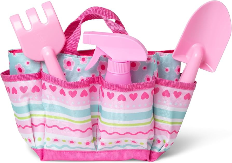 Melissa & Doug Sunny Patch Pretty Petals Gardening Tote Set with Tools | Amazon (US)