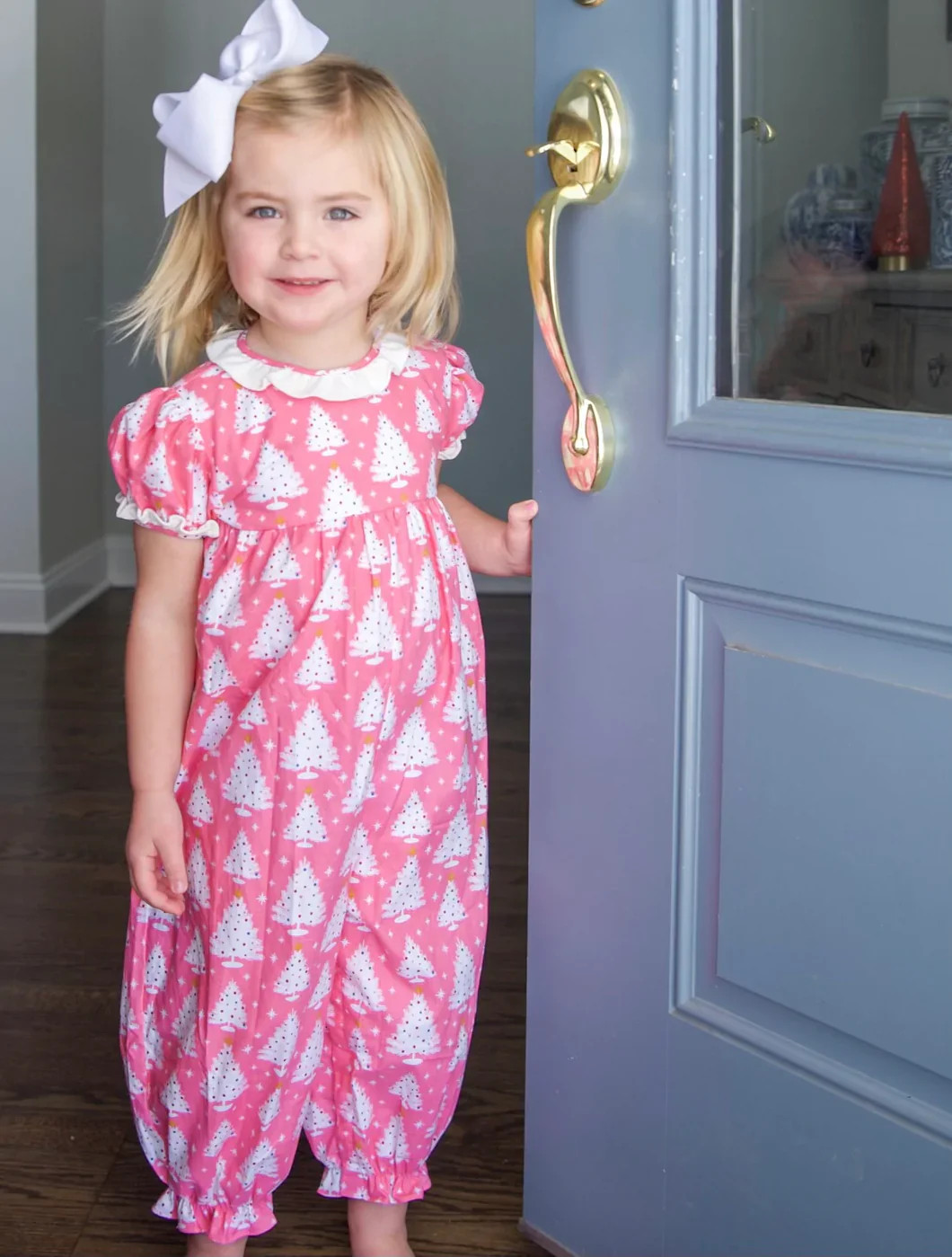 Rosie Long Bubble- Pink Christmas Trees | Haute Totz