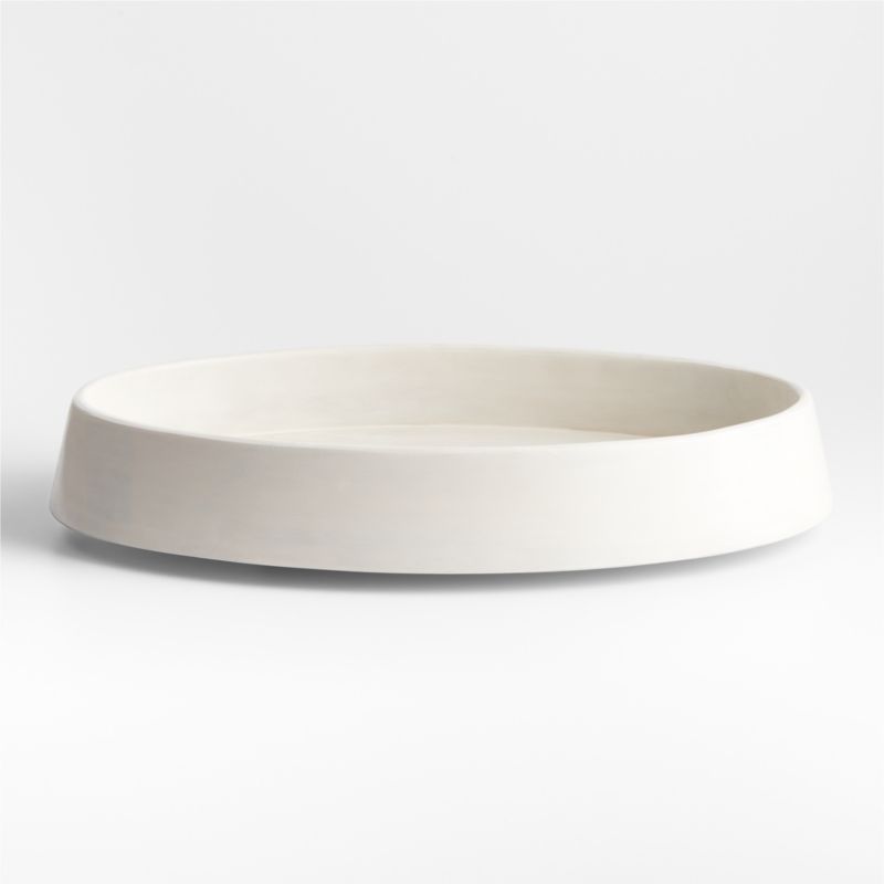 Katin White Wooden Tray + Reviews | Crate & Barrel | Crate & Barrel