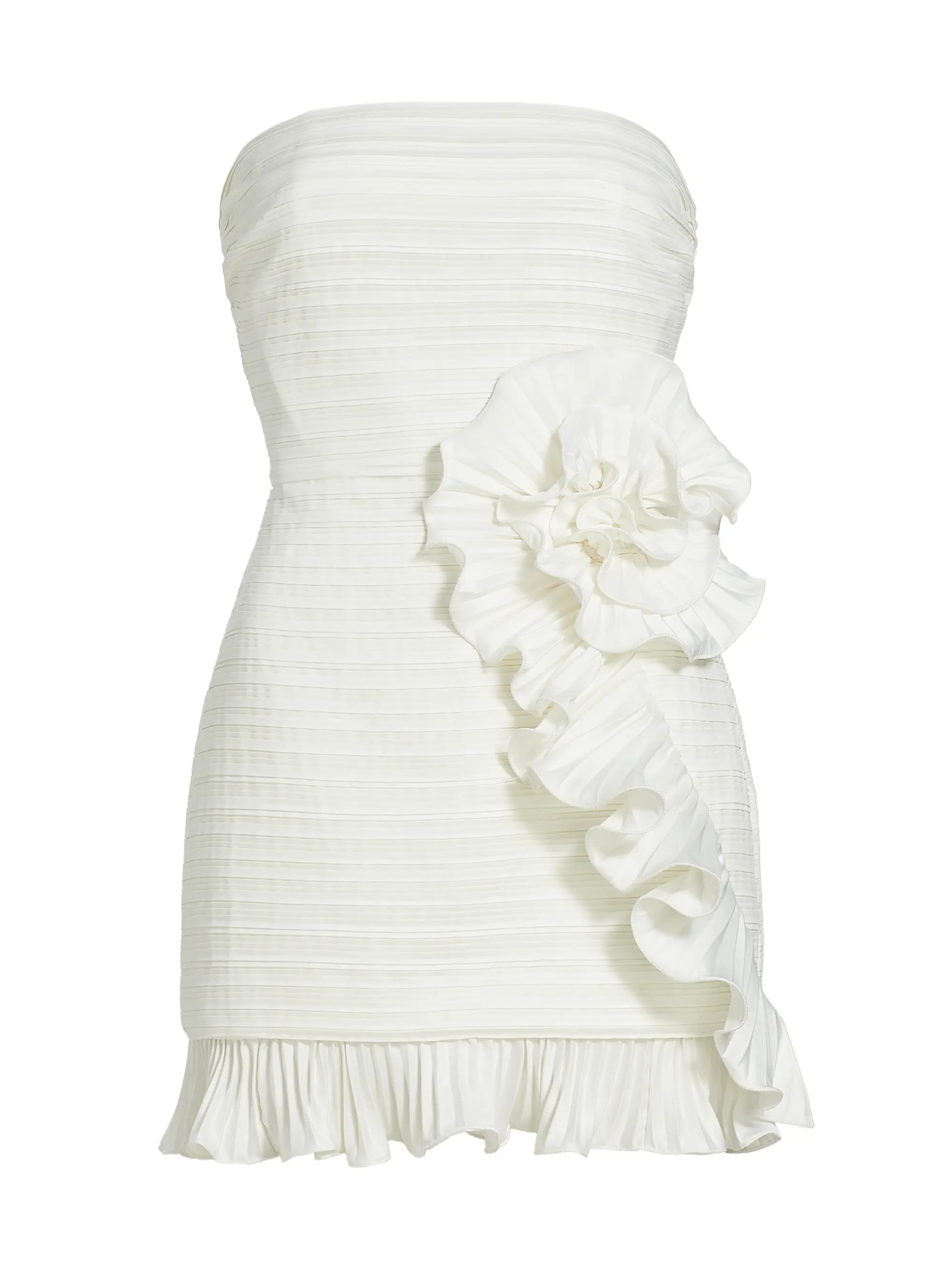 Isla Ruffle-Trim Minidress | Saks Fifth Avenue