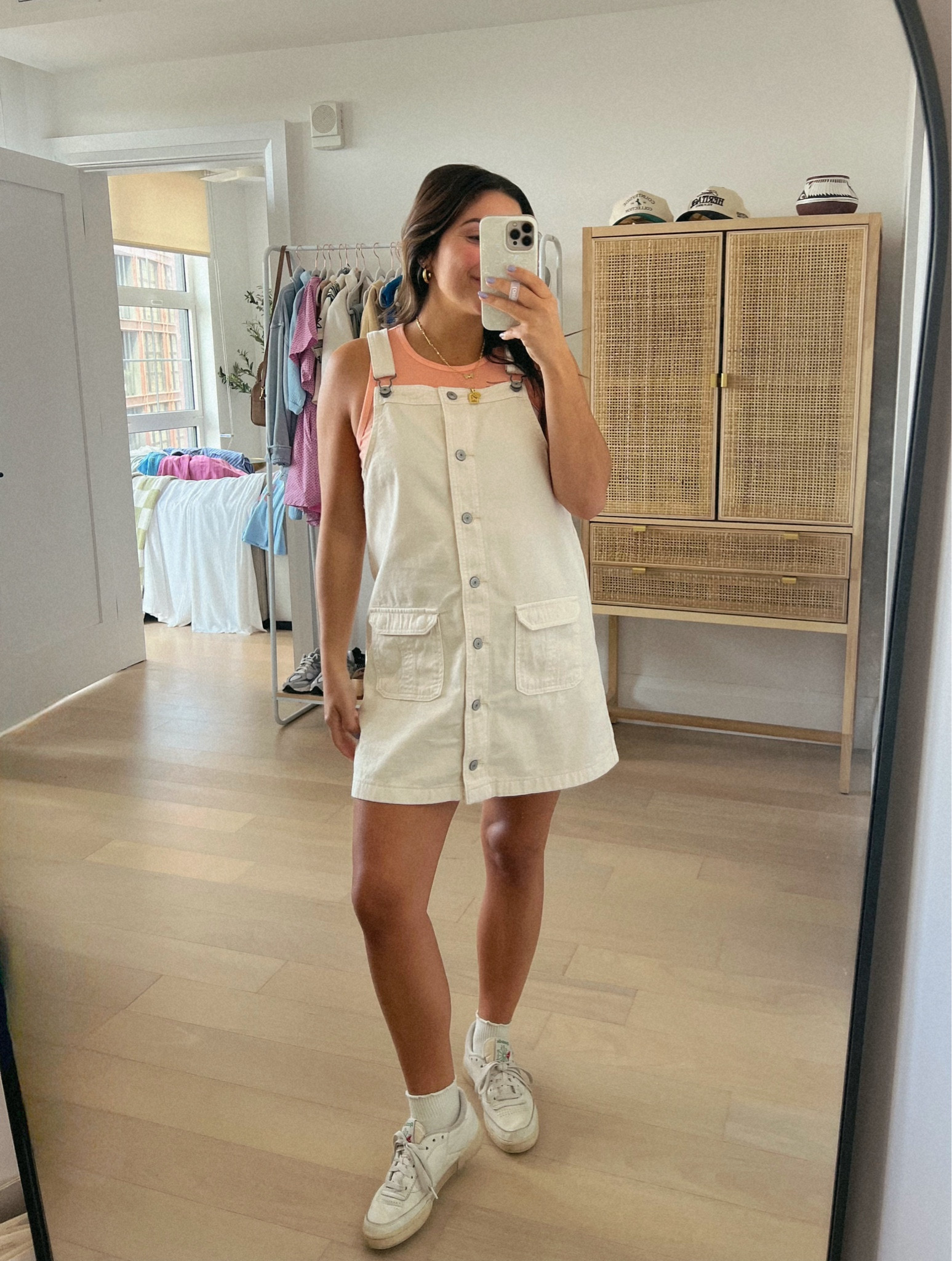 Y’all know I love overalls & overall dresses are even better! So comfy and cute for spring + summer. True to size, M! 

#LTKSeasonal #LTKFindsUnder50 #LTKSaleAlert