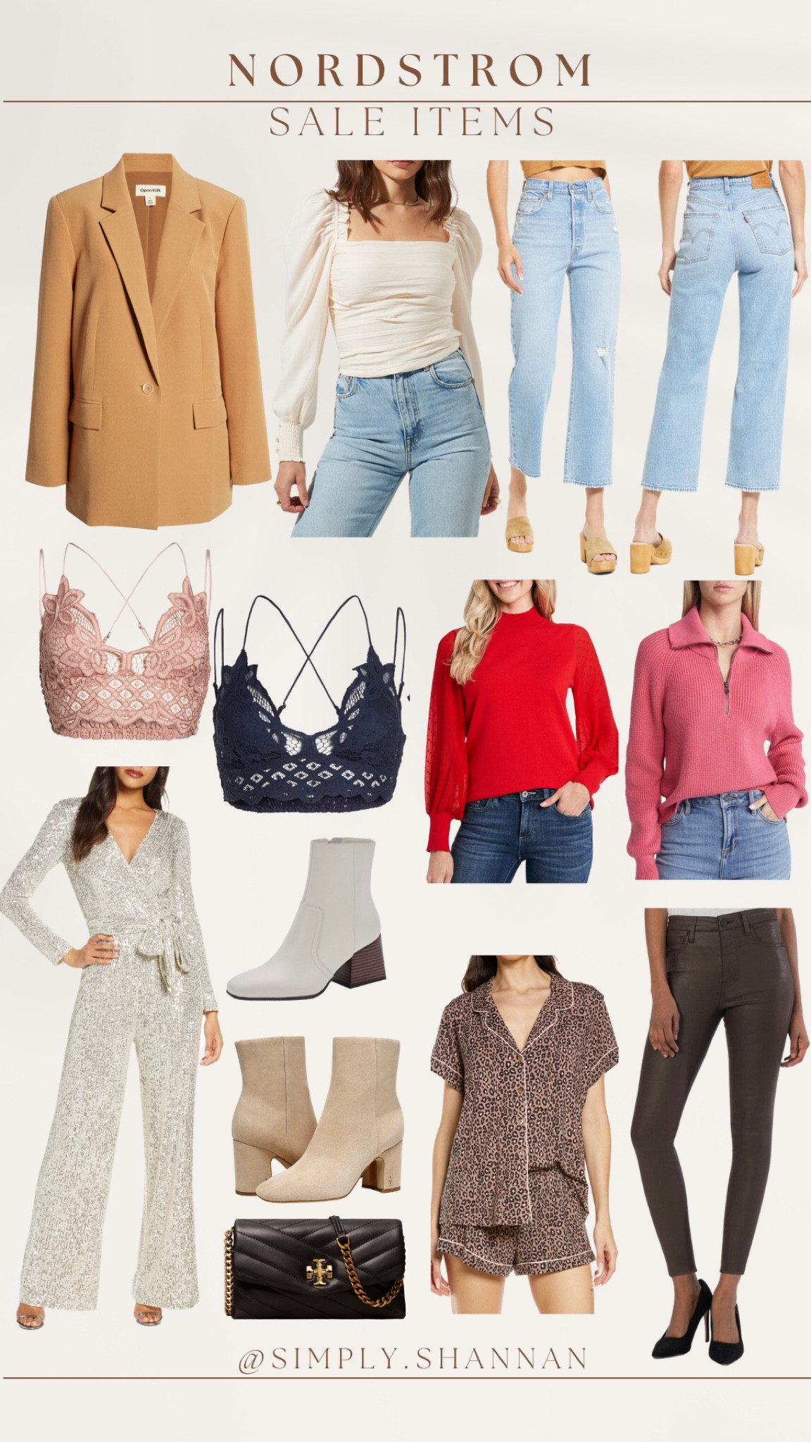 Nordstrom Sale Items 
Amazing prices!!

Tory Burch, Topshop, Levi, Purse, blazer , casual , formal , jumpsuit, pajamas, booties, jeans, tops, free people bralette 

#LTKFind #LTKGiftGuide #LTKSale