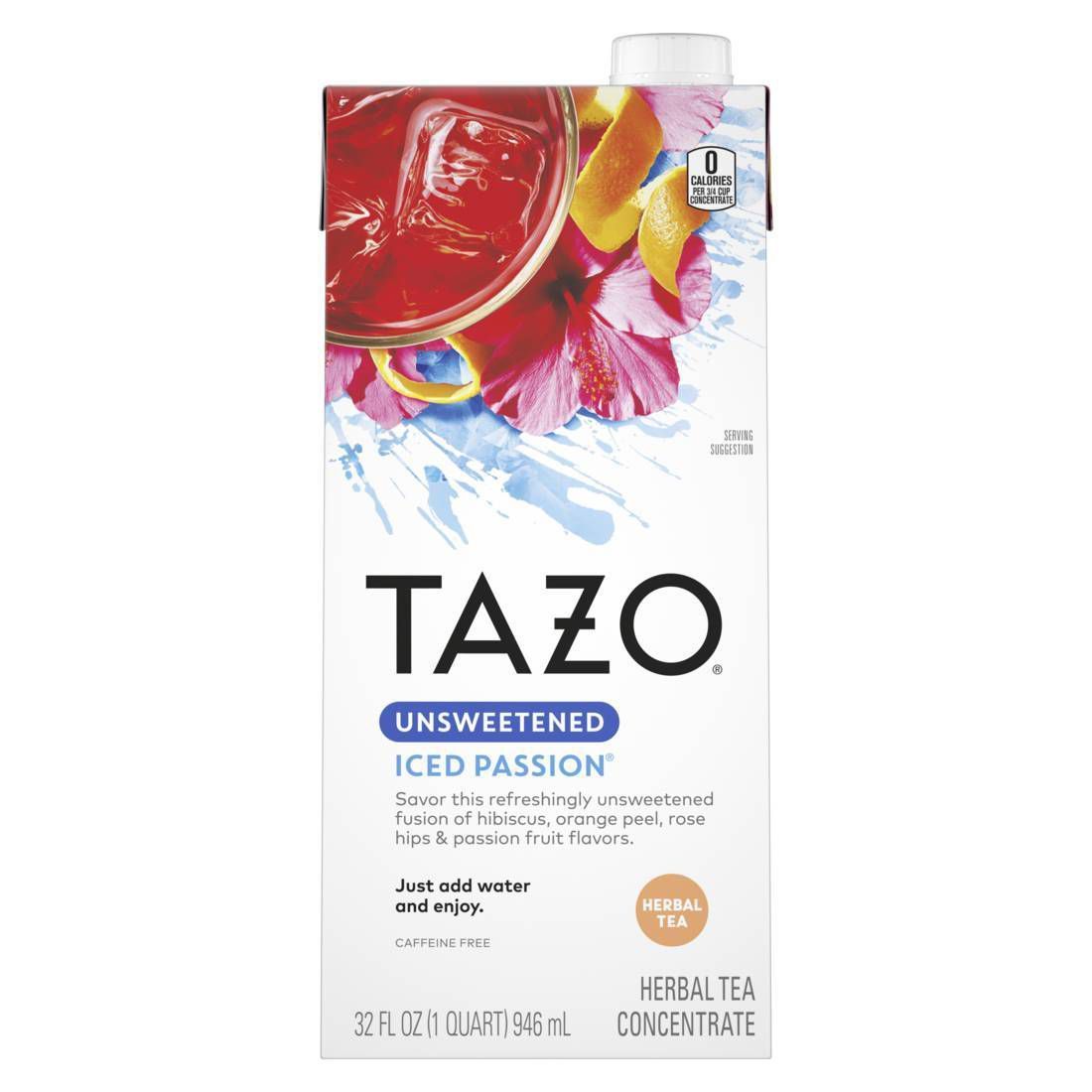 Tazo Unsweetened Passion Iced Tea Concentrate - 32 fl oz | Target