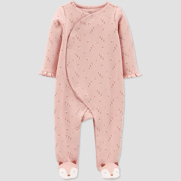 Carter's Just One You® Baby Girls' Floral Bow Sleep N' Play - Pink | Target