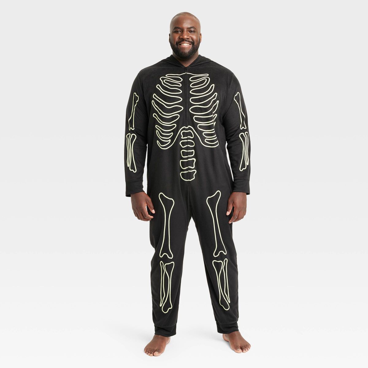 Men's Glow-In-The-Dark Skeleton Halloween Matching Family Union Suit - Hyde & EEK! Boutique™ Bl... | Target