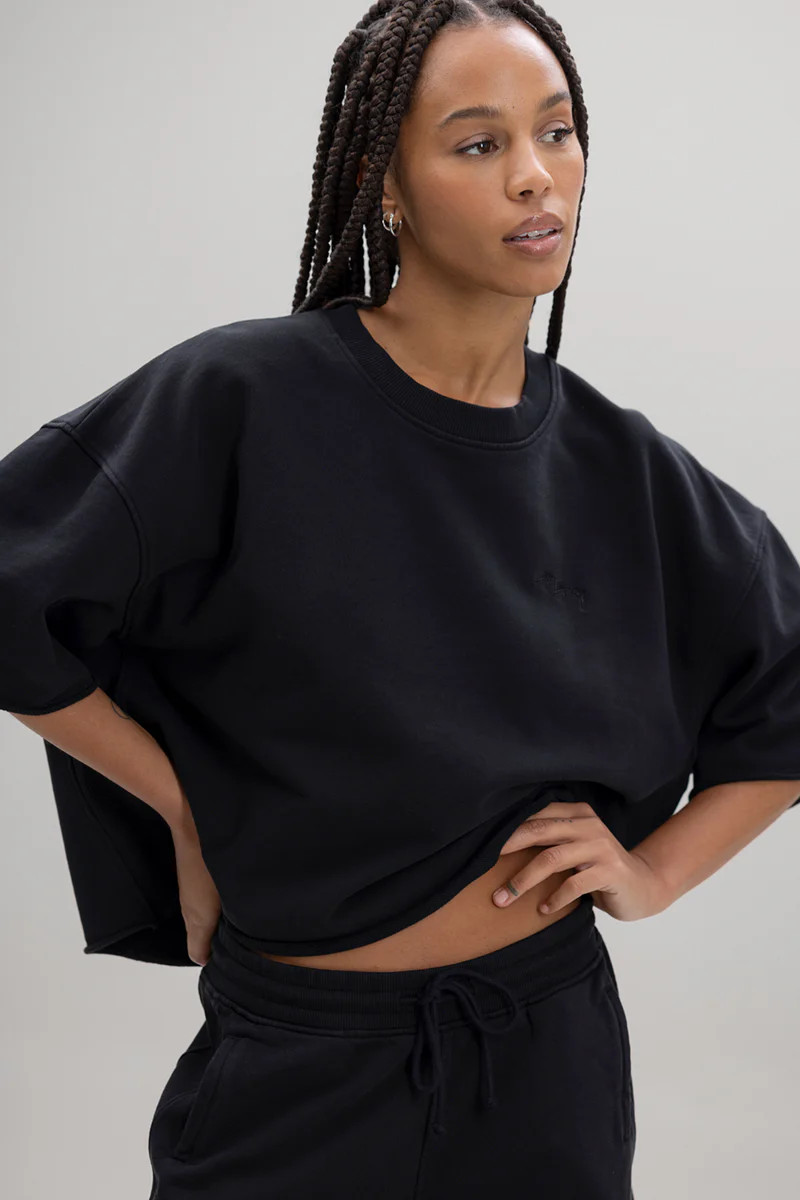 Short Sleeve Sweat Black | Hey Honey | Hey Honey Yoga DE