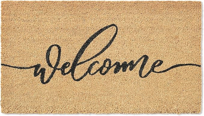 Fall Welcome Front Door Mat - 30"x17" Coir Doormat with Anti-Slip PVC Backing, Indoor Outdoor Wel... | Amazon (US)