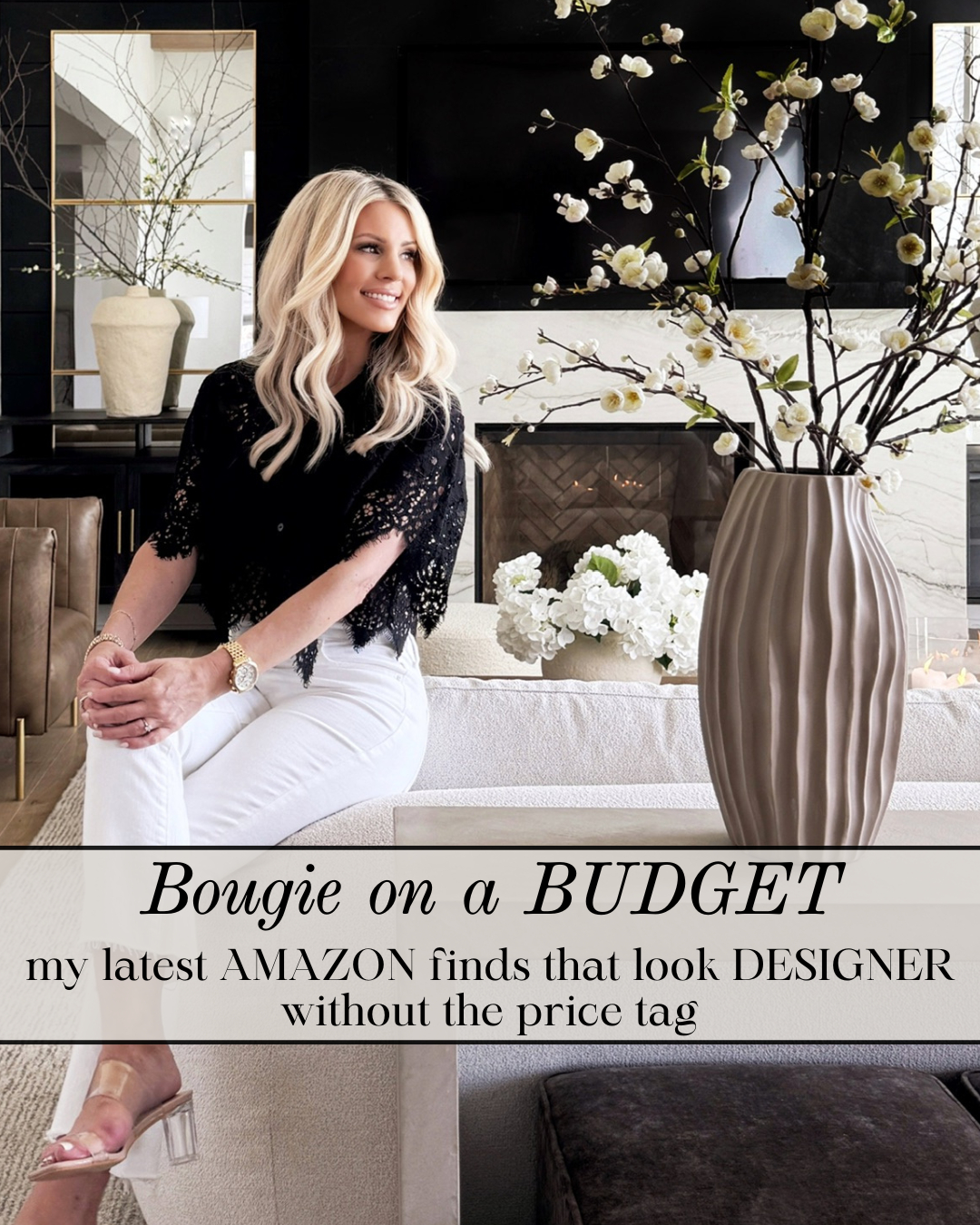 Trending Now — BOUGIE ON A BUDGET AMAZON FINDS

These AMAZON HOME FINDS deliver that high-end designer look without the designer markup. From curved furniture and marble accents to statement mirrors and luxe velvet pillows, each piece adds warmth, texture, and sophistication to a space. Many of these finds are a fraction of the designer price — same elevated look, major savings.

#Amazon #TheHillaryStyle #AmazonHome #DesignerLookForLess #LuxuryForLess #HomeDecorInspo #NeutralHomeStyle #ModernLuxury #InteriorStyle #HomeUpgrade 

 #LTKU #LTKOver40 #LTKHome