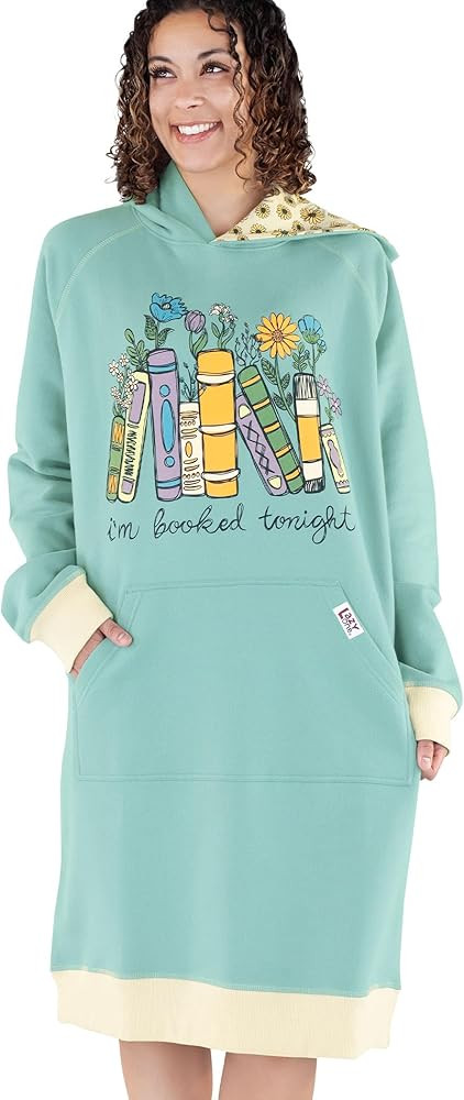 Lazy One Oversized Hoodie Sweatshirt, Comfortable Sleepwear, Sweater Dress For Women | Amazon (US)