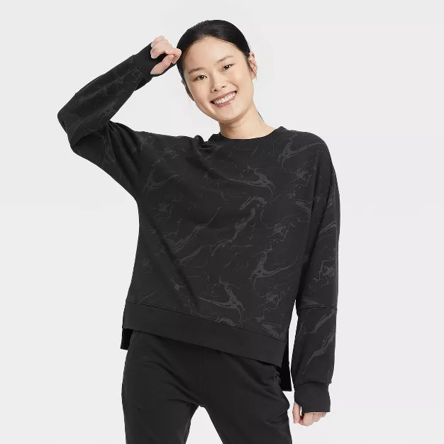 Women's French Terry Crewneck Sweatshirt - All in Motion™ | Target