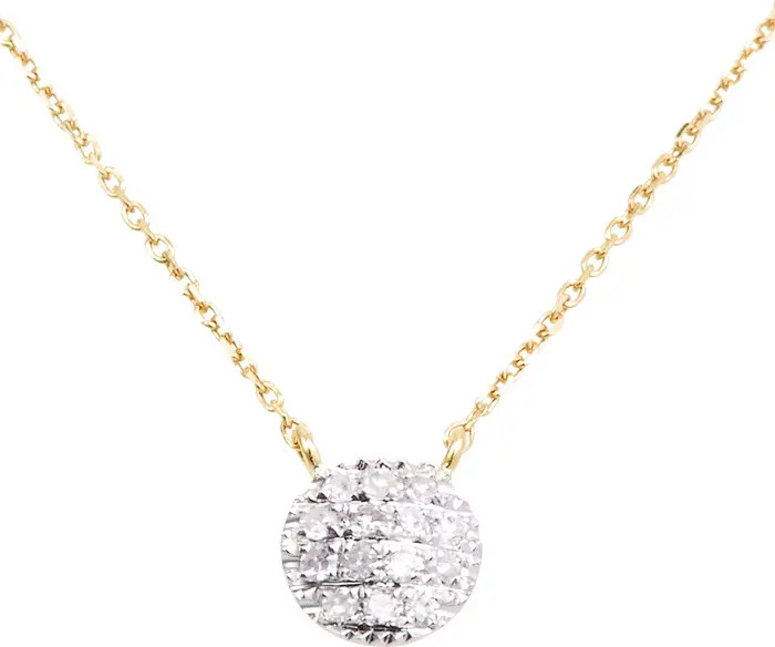 Lauren Joy Diamond Disc Pendant Necklace | Nordstrom