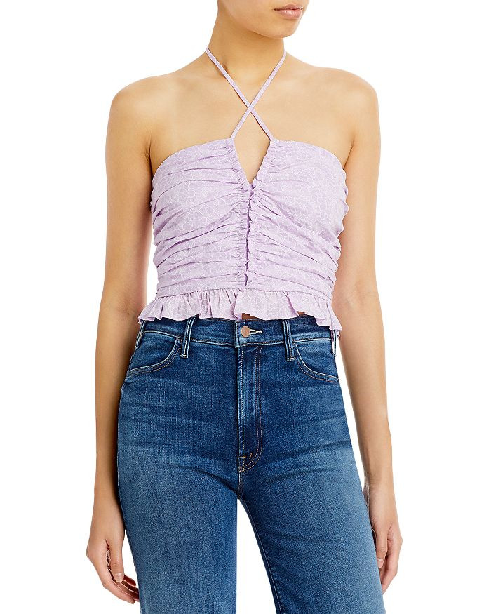 Rivera Ruched Halter Top | Bloomingdale's (US)