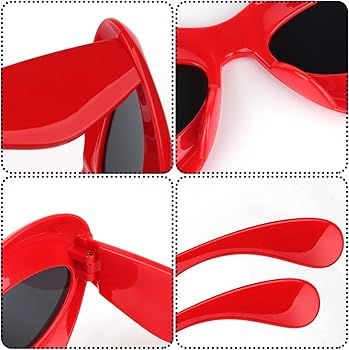 LUTER 3pcs Bubble Sunglasses, Inflated Sunglasses Cat Eye Oversized Thick Frame Fun Lip Candy Col... | Amazon (US)