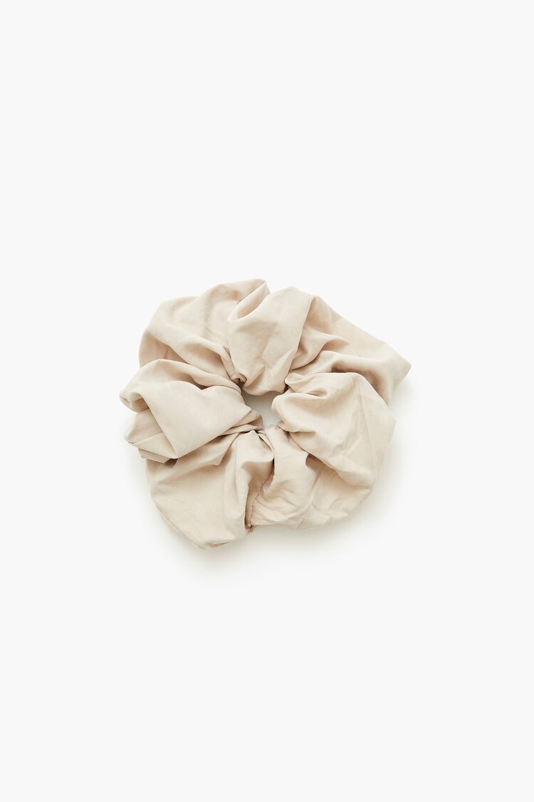 Ruched Hair Scrunchie in Cream | Forever 21