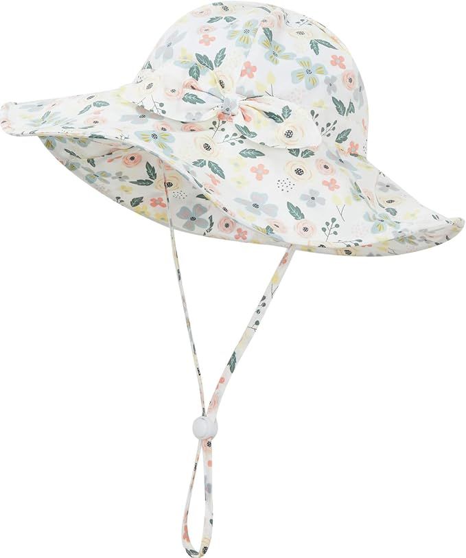Urban Virgin Baby Girl Sun Hats Summer Baby Hats UPF 50+Toddler Sun Hat Infant with Wide Brim Buc... | Amazon (US)