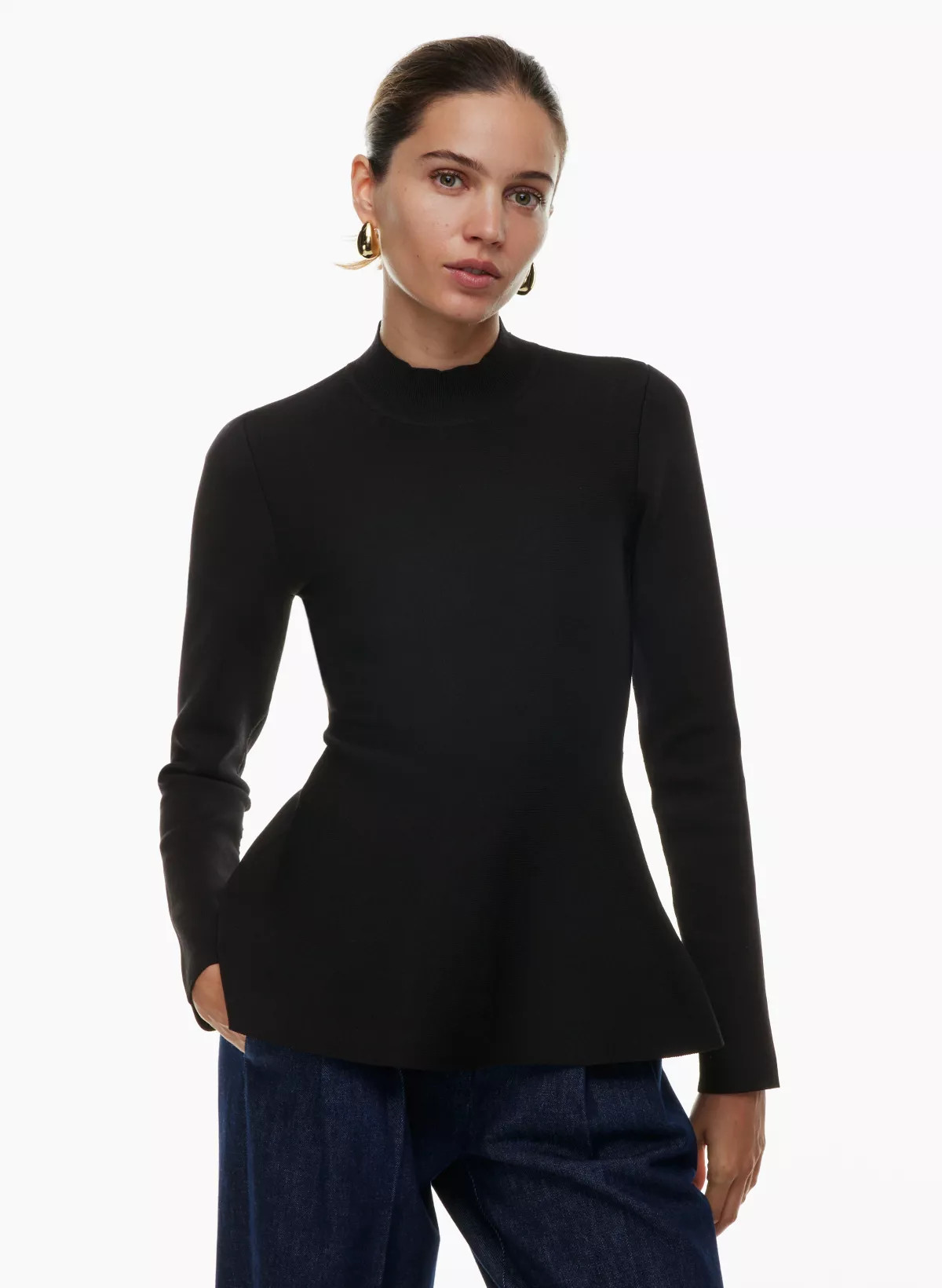 SCULPT KNIT TRAJECTORY TURTLENECK | Aritzia