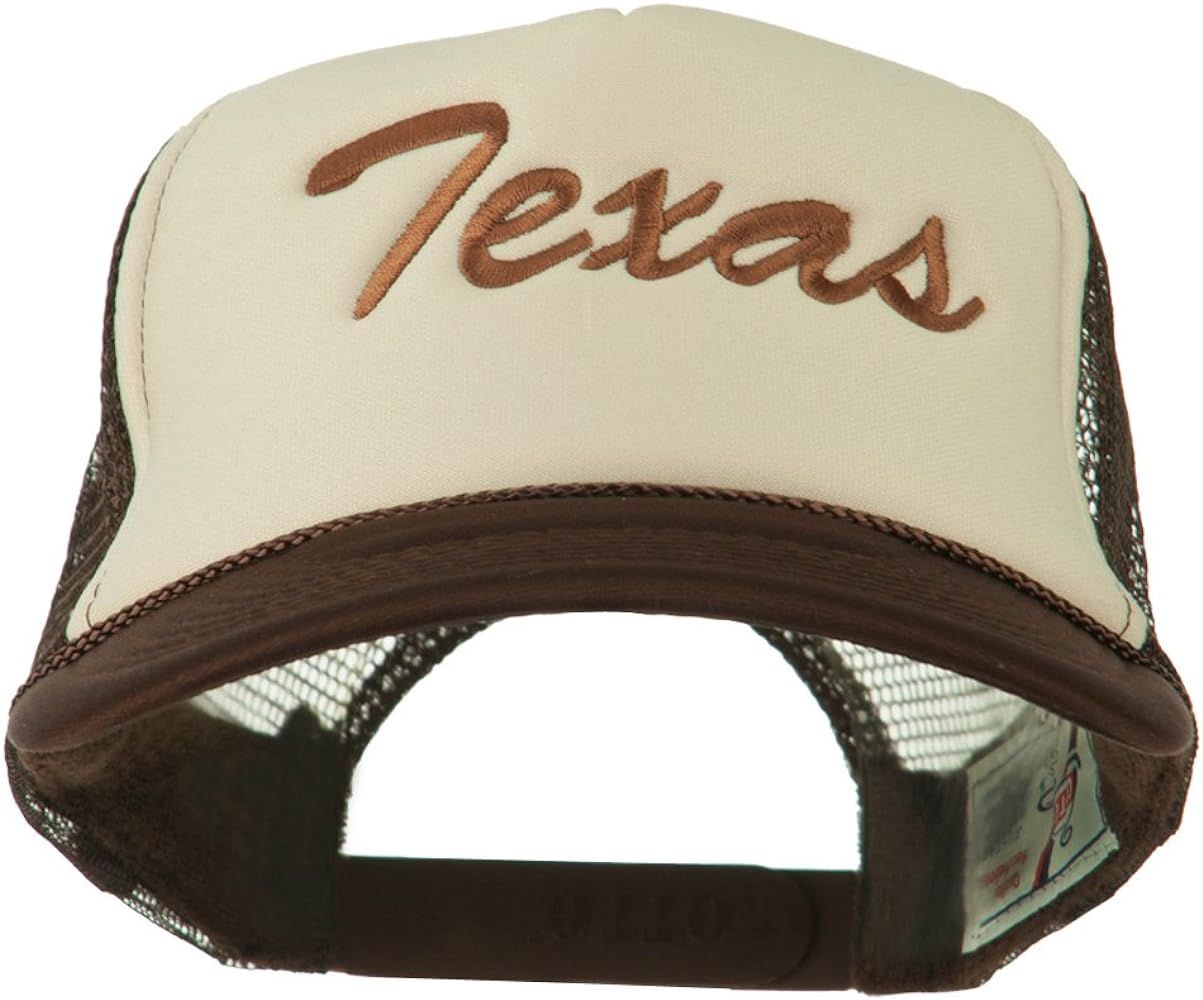e4Hats.com Mid States Texas Embroidered Foam Mesh Back Cap | Amazon (US)