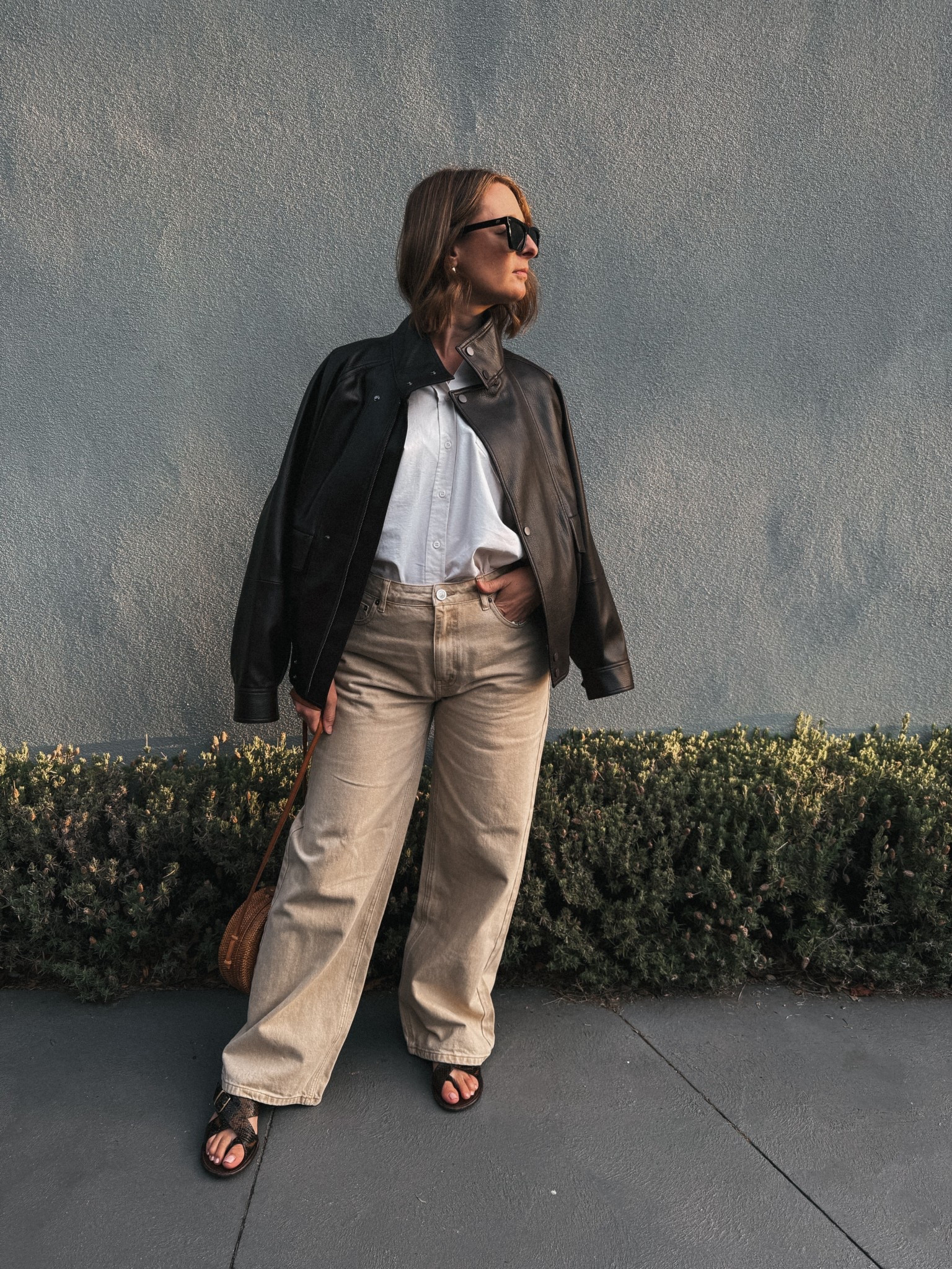 Shirt - Dissh. Sized down 2 sizes to a 4 - very oversized 
Jeans - Dissh. Sized up to a 10 fit a more relaxed look 
Jacket. Elka Collective. Wearing my usual size 8
Sandals. Sezane. Tts

#LTKnewzealand #LTKaustralia #LTKspring