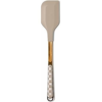 MACKENZIE-CHILDS Kitchen Spatula, Silicone Spatula for Cooking, Brown-and-White Mocha Check | Amazon (US)