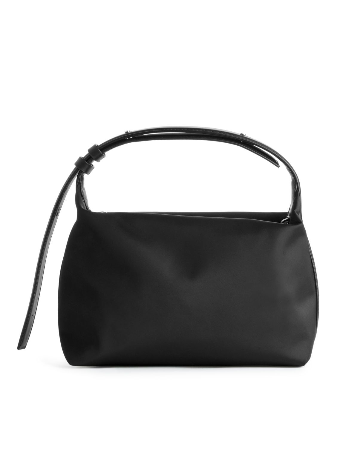 Leather-Detailed Crossbody Bag - Black | ARKET (US&UK)