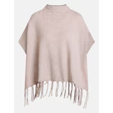 Scenario Women's Mock Neck Fringe Poncho, Sizes S-XL - Walmart.com | Walmart (US)