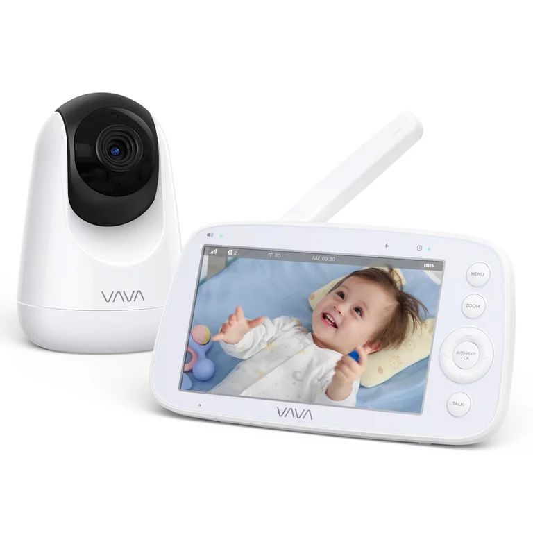 VAVA Video Baby Monitor with Pan-Tilt-Zoom Camera, 5" 720P Display, Infrared Night Vision | Walmart (US)