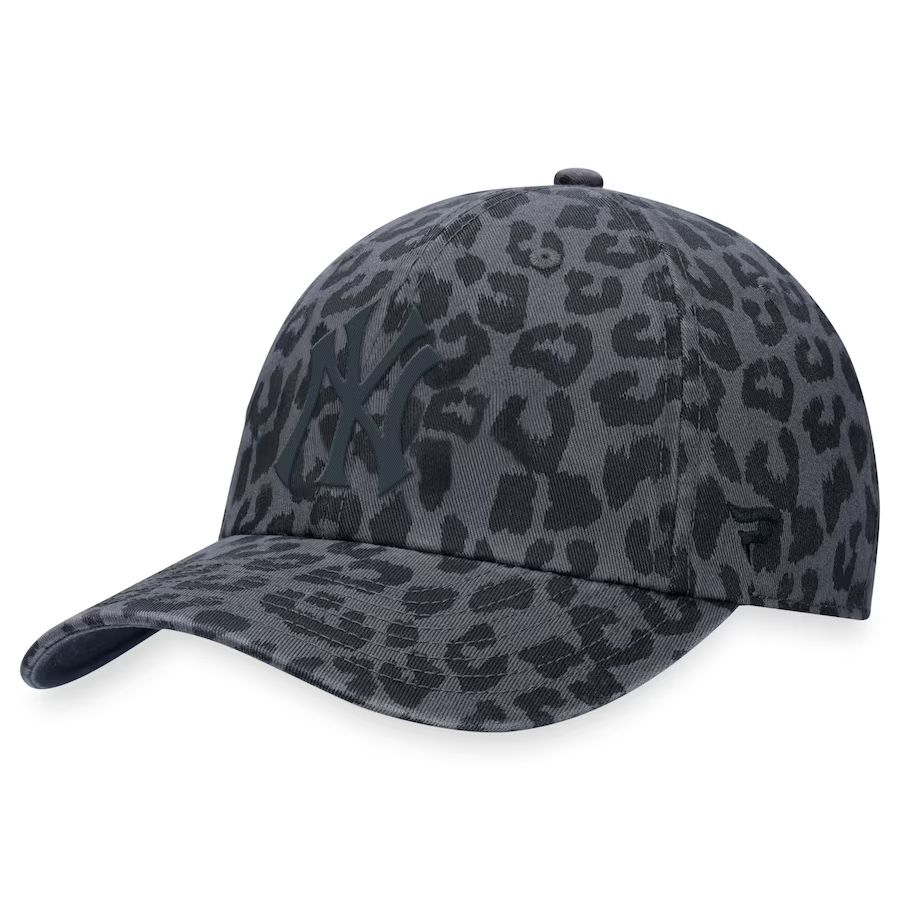New York Yankees Fanatics Branded Women's Leopard Adjustable Hat - Black | Lids