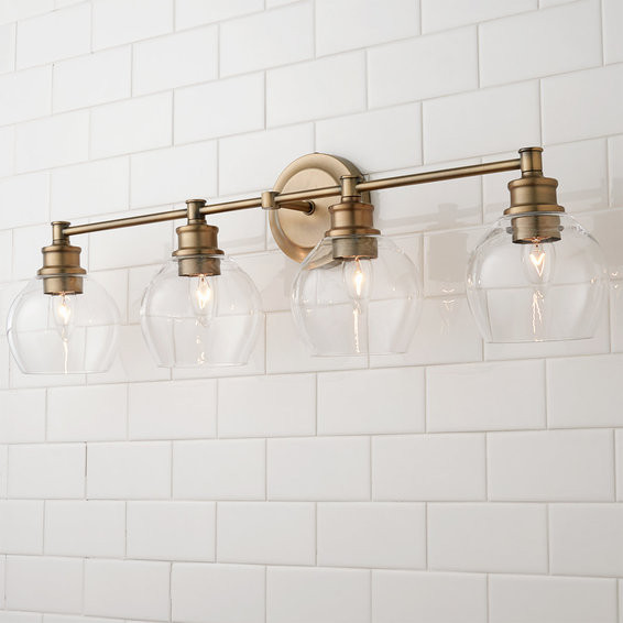 Volta Glass Vanity Light - 4 light | Shades of Light