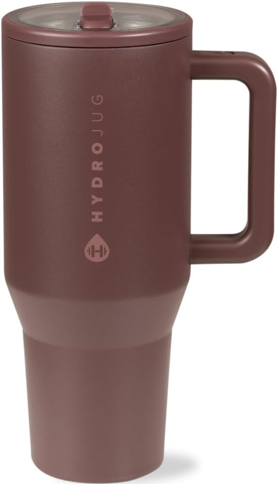 HydroJug Traveler - 40 oz Water Bottle with Handle & Flip Straw - Fits in Cup Holder, Leak Resist... | Amazon (US)