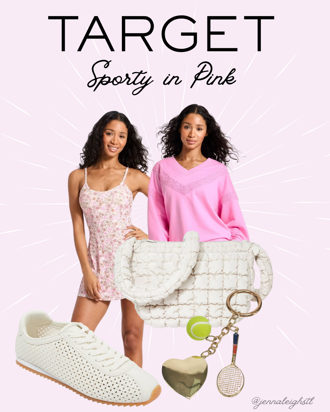 Sporty in Pink! Everything in this look is from Target and on sale today, except the bag. Perfect mix of style and comfort for spring shopping or running errands. 

 #LTKootd #LTKActive #LTKSaleAlert