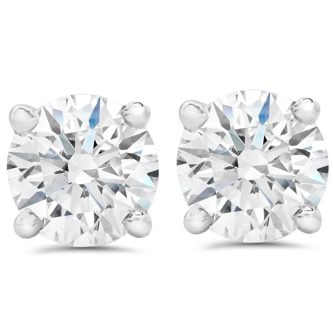 Certified 2Ct TW Diamond Studs Screw Back 14k Gold Lab Grown (Women) | Nordstrom | Nordstrom