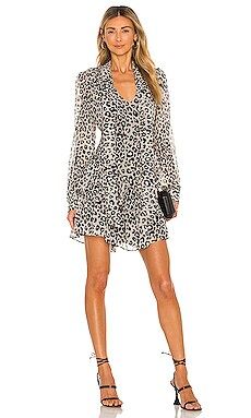 Bardot Georgette Leopard Print Dress in Black & White Leopard from Revolve.com | Revolve Clothing (Global)