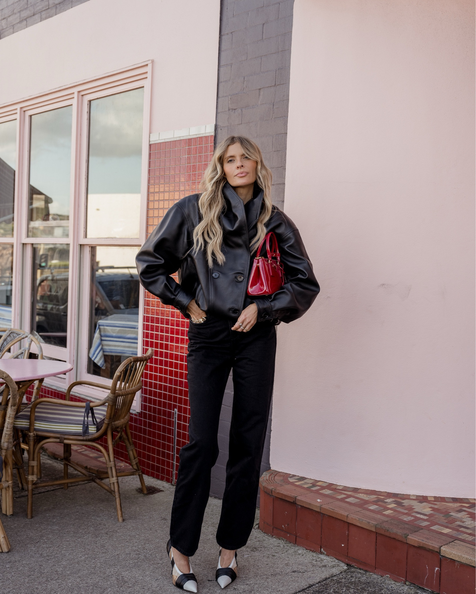 Outfit details: 
Oversized Ducie London leather jacket
Straight leg Ksubi jeans 
And great shoes 

#LTKaustralia #LTKstyletip