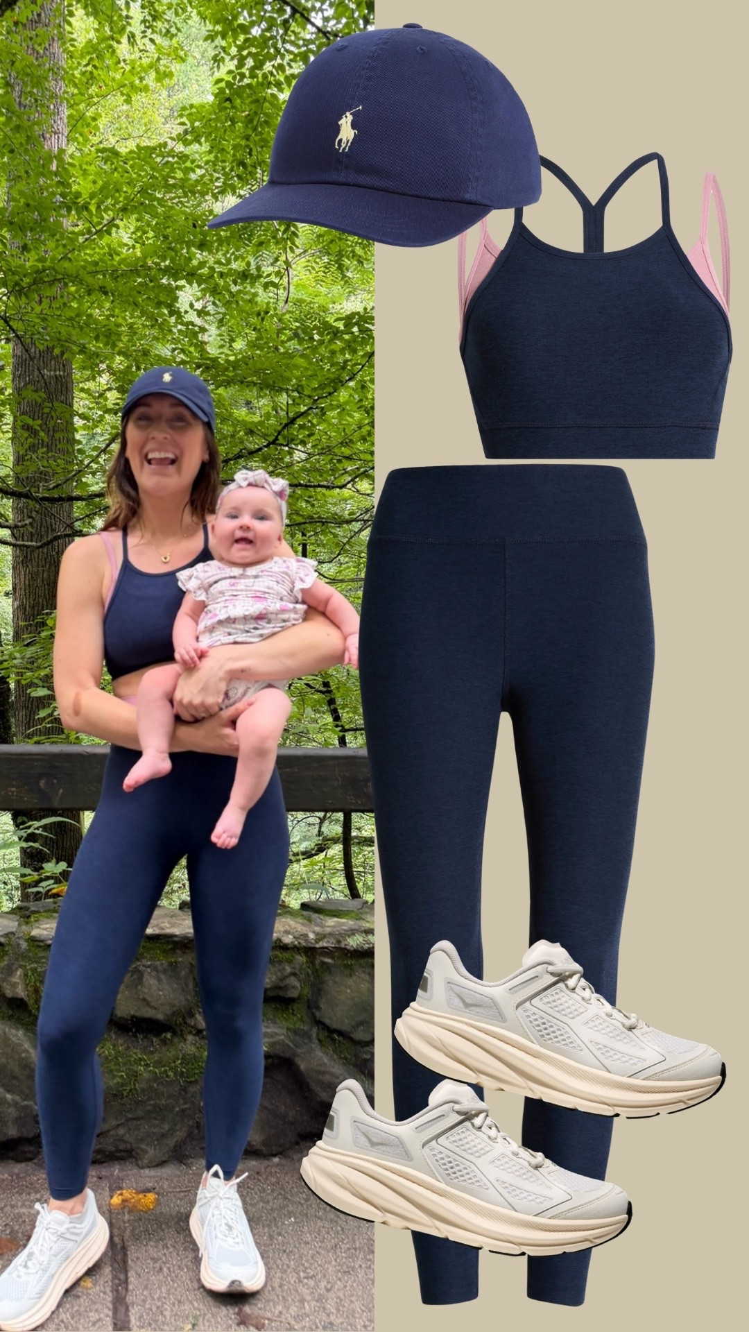 Mommy and me hiking outfits! Wearing size S in the beyond yoga set

#LTKBaby #LTKActive #LTKSaleAlert