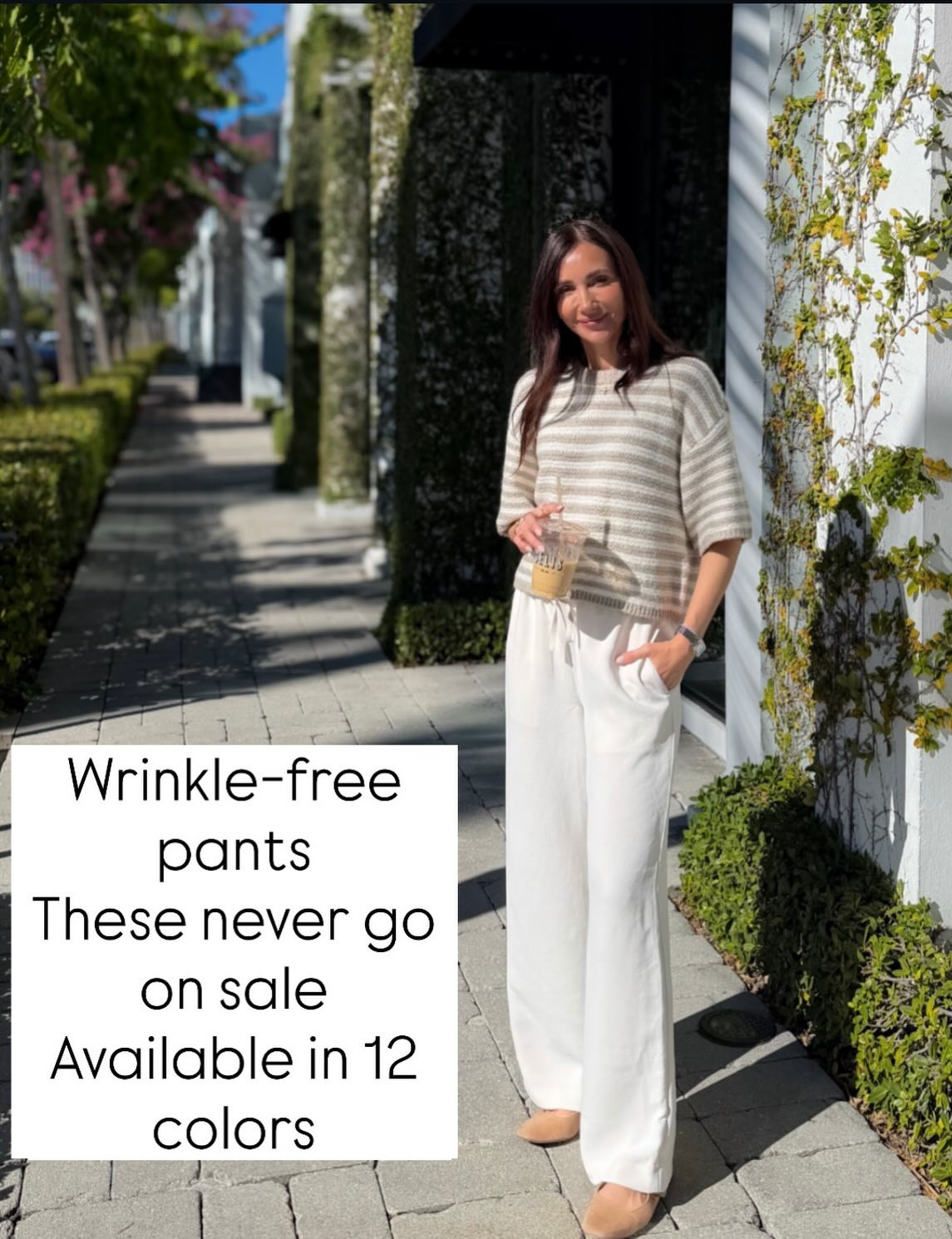  These pants are anti wrinkle and perfect for travel!
Spring break outfit, travel outfit, comfy pants, easy mom outfit, hemming style

 

#LTKSeasonal #LTKTravel #LTKOver40