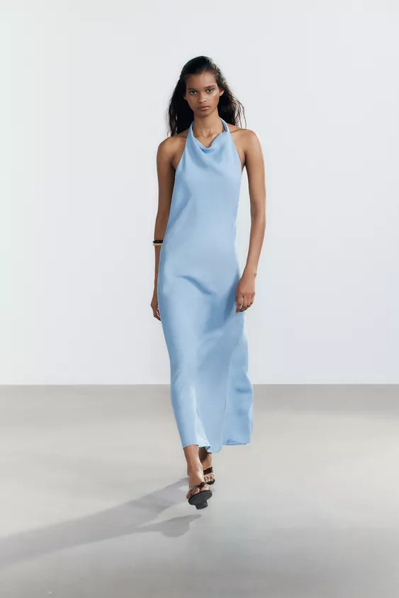 FLOWY HALTER DRESS | Zara US
