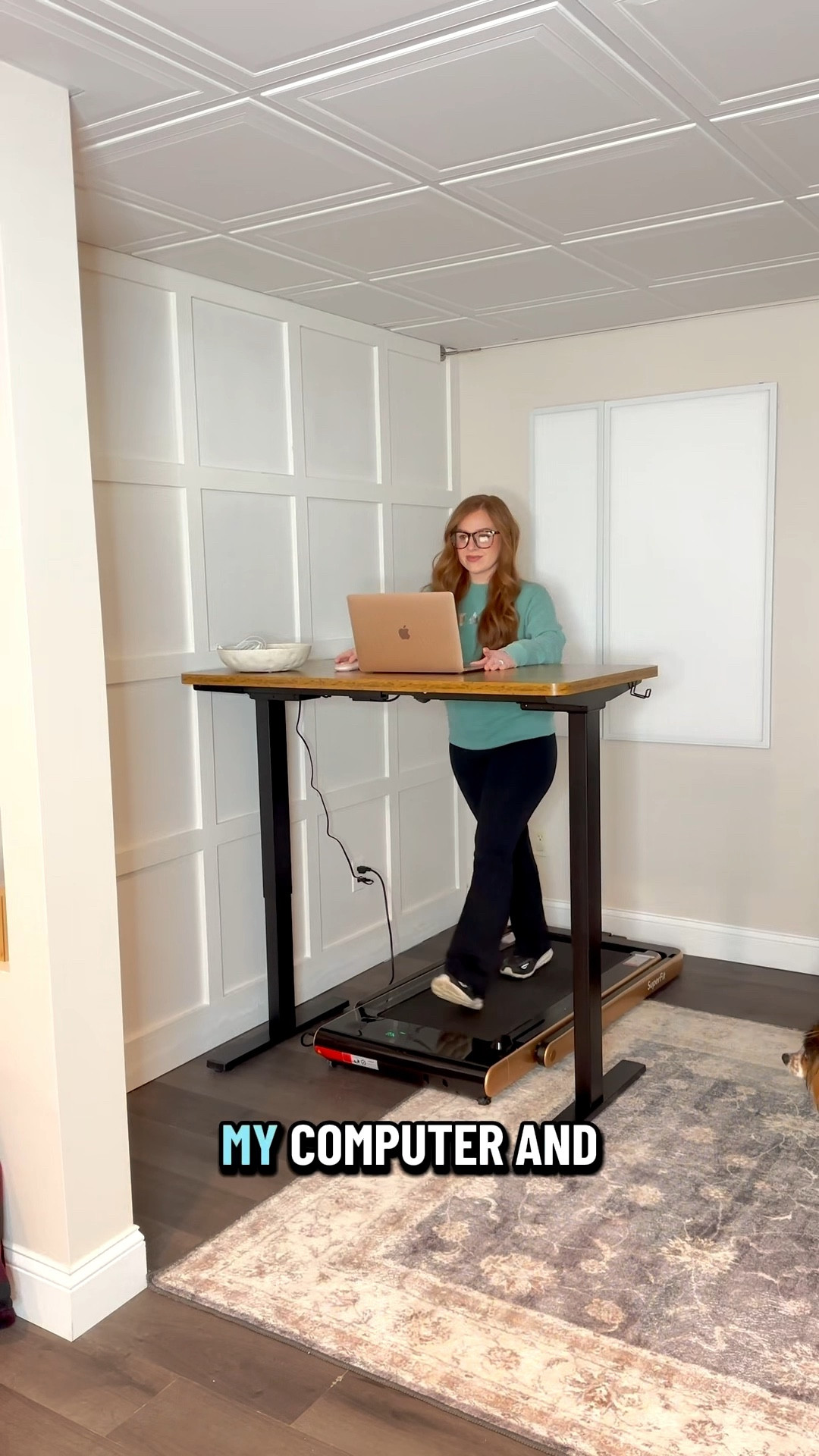My walking pad and motorized desk set up to get my steps in 

#LTKfitnessgoals #LTKmorningroutine #LTKActive