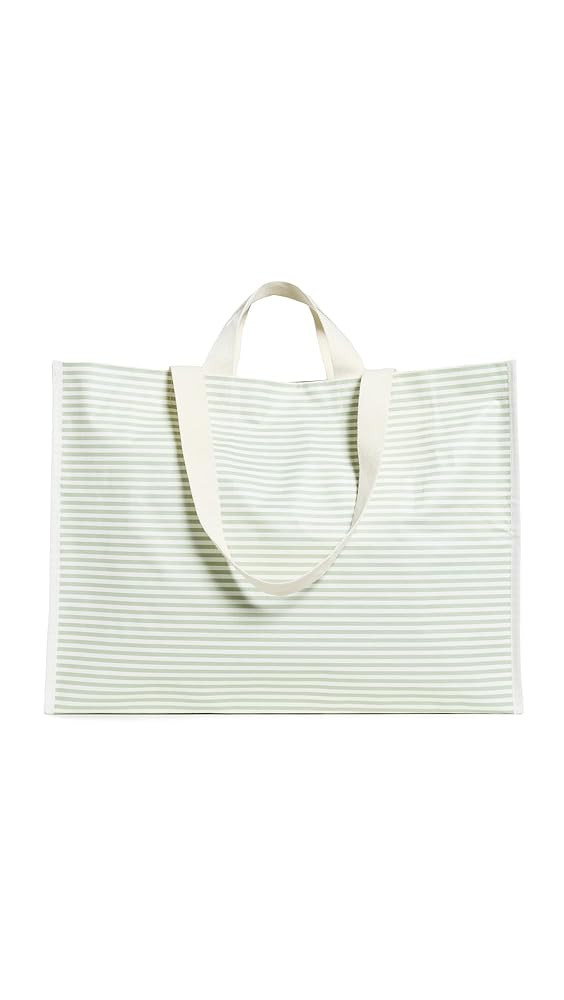 SunnyLife Women's Carryall Beach Bag, Sage Stripe, One size | Amazon (US)