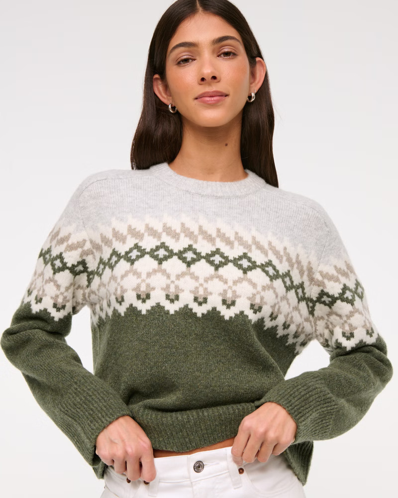 The A&F Madeline Crew Sweater | Abercrombie & Fitch (US)