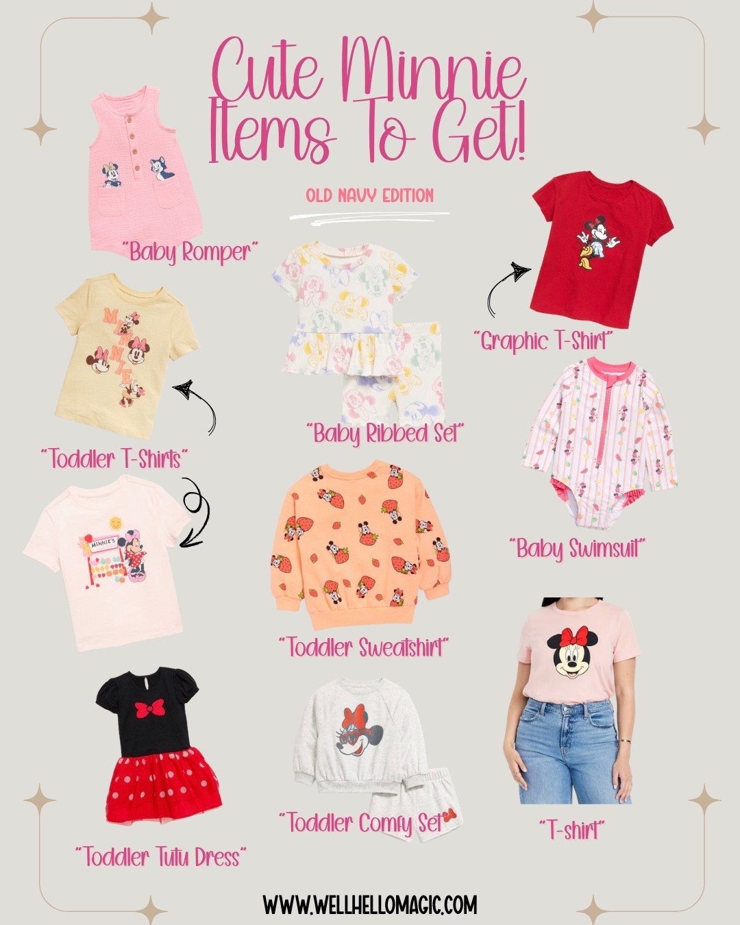 Here are the cutest Minnie Mouse finds on a budget! 🐭✨ These Old Navy items are too cute to pass up — from baby to adult sizes, I’ve got you covered. 
📌 Save this board for your next Disney haul!

#LTKKids #LTKFamily #LTKFindsUnder50