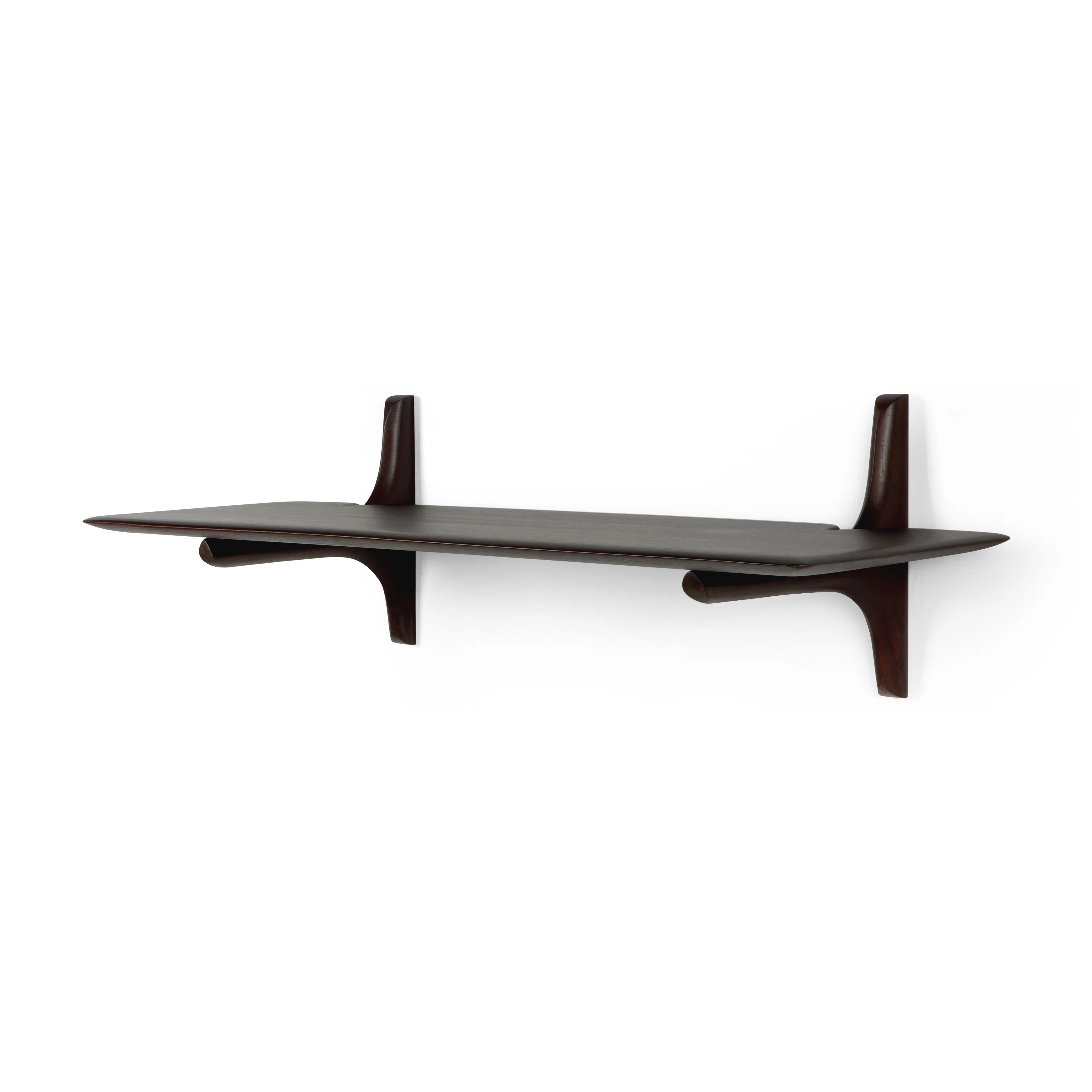 PI Mahogany Solid Wood Bracket Shelf | Perigold