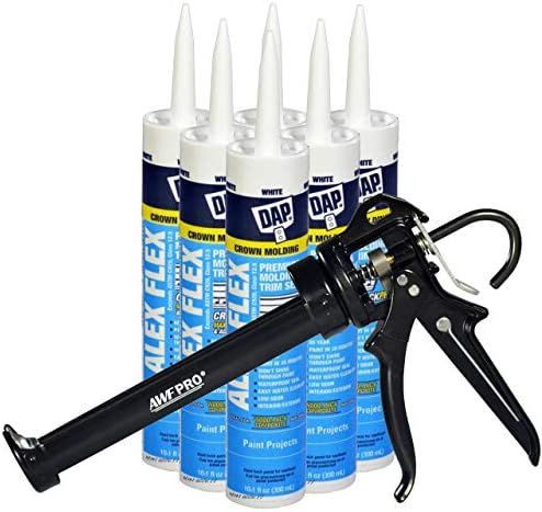 DAP Alex Flex Kit - 10.1 fl oz Alex Flex Caulk. High Adhesion & Flexible Acrylic Latex Caulk, for Mo | Amazon (US)