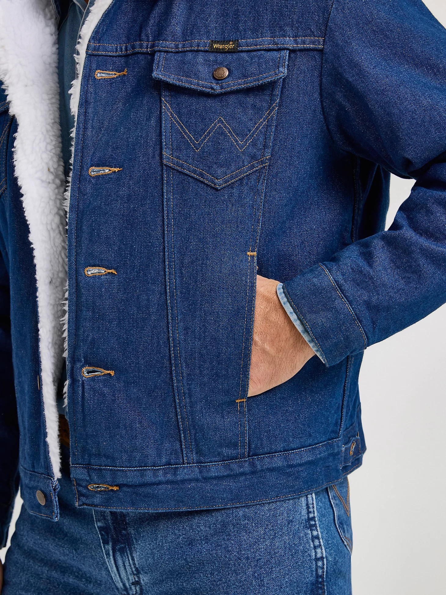 Wrangler® Western Sherpa Lined Denim Jacket | Wrangler