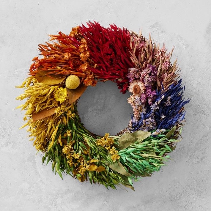 Rainbow Kaleidoscope Wreath | Williams-Sonoma