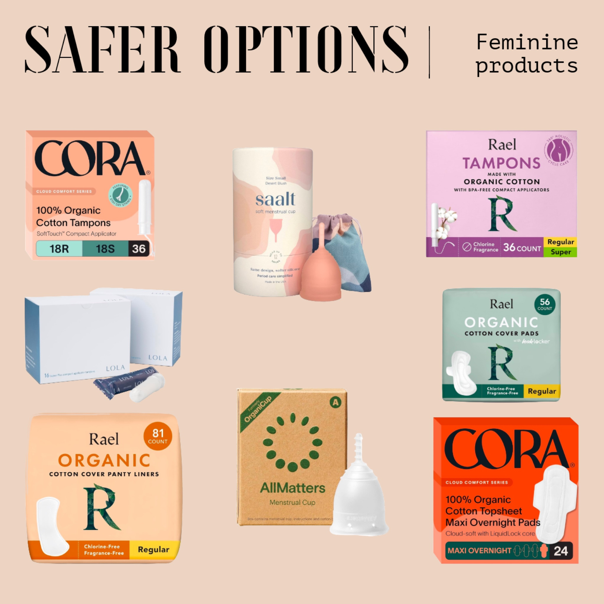 What you put IN and ON your body matters!! Safer options for feminine products all in one place! 🫶🏻

#LTKBeauty