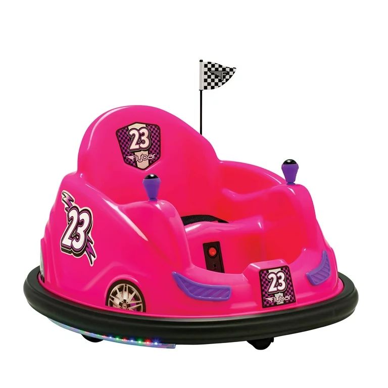 Flybar 6 Volt Battery Powered Bumper Car PINK with LED Lights; Battery and Charger Included (2021... | Walmart (US)